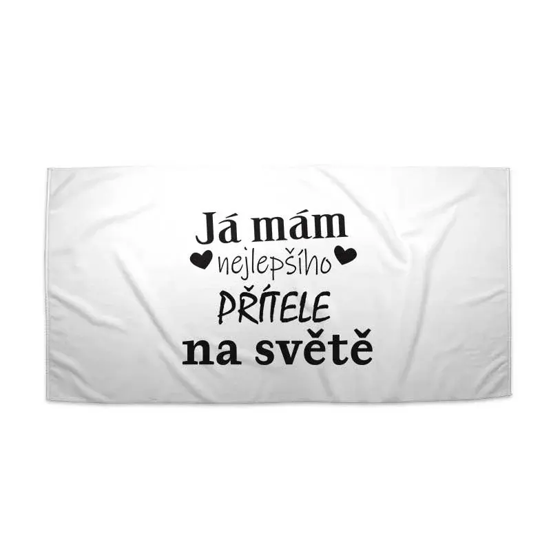 Ručník Já mám nejlepšího přítele na světě - 70x140 cm