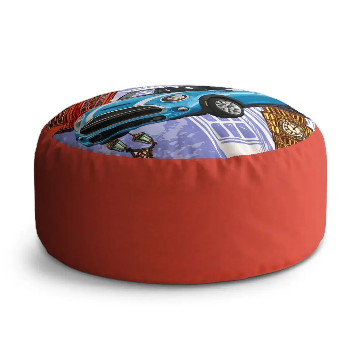 Taburet Circle Mini sedan Londýn: 38x48 cm