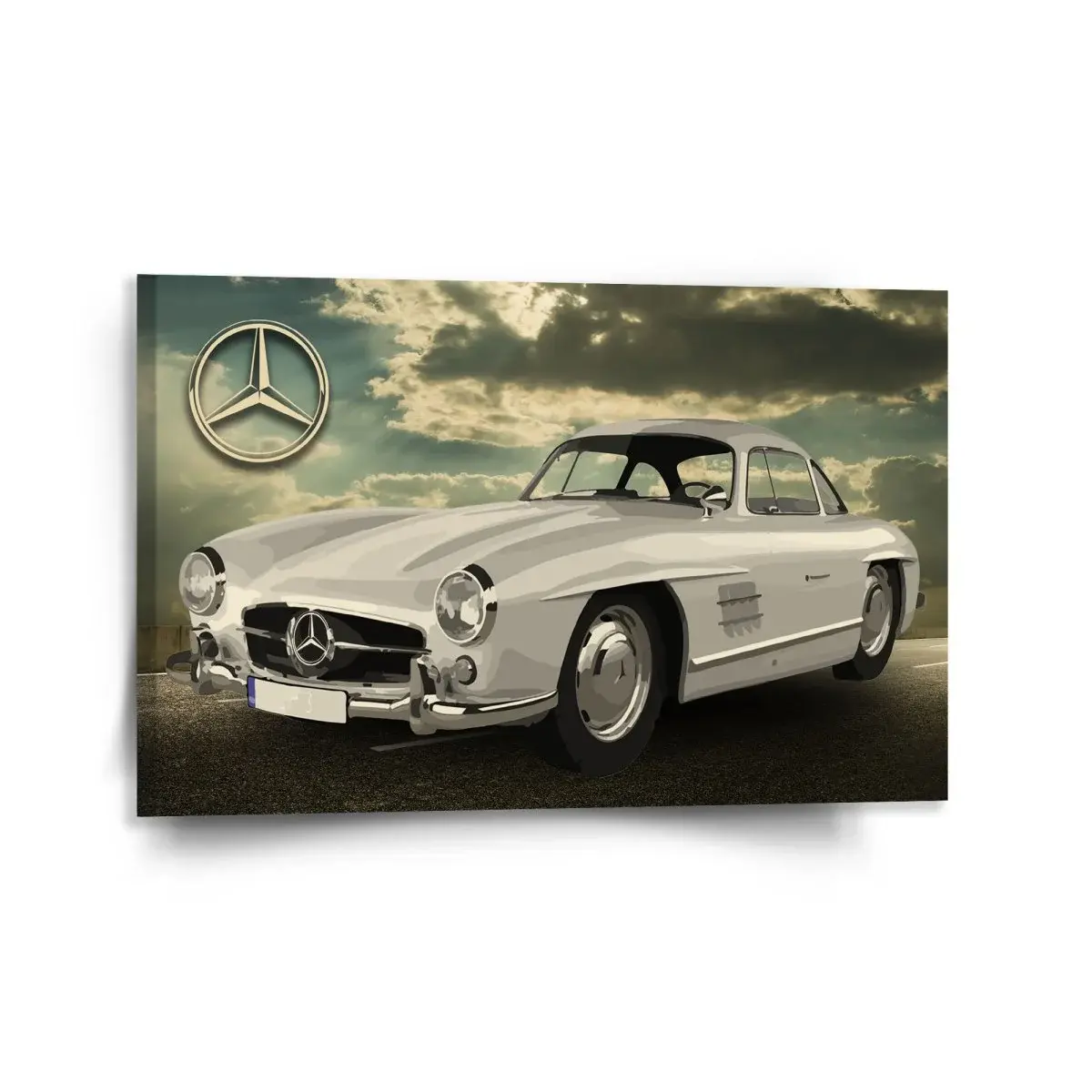 Obraz Mercedes-Benz 300 SL Na silnici - 120x80 cm