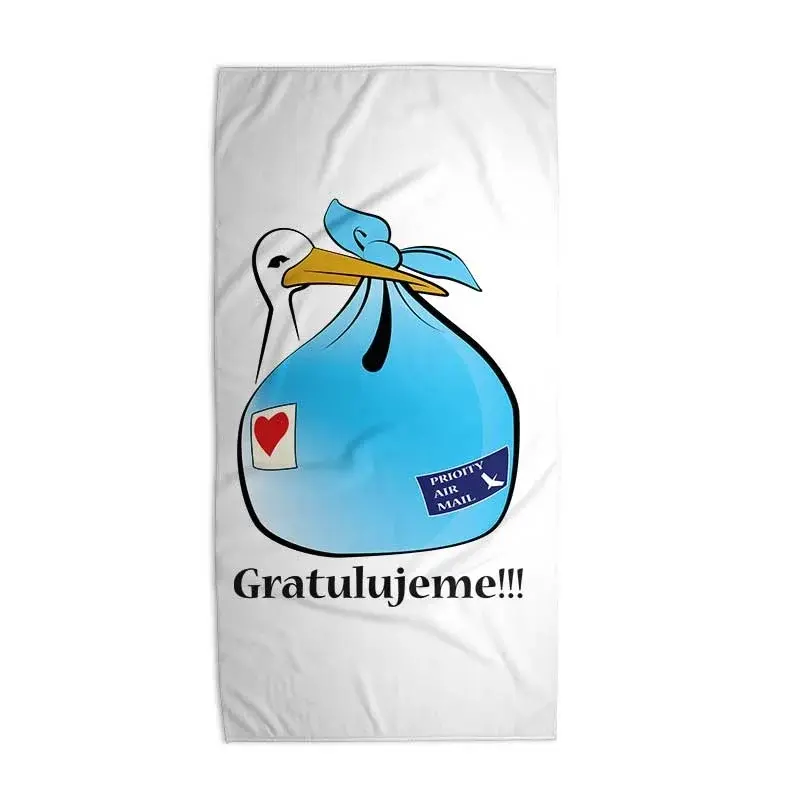 Ručník Gratulujeme!!! 2 - 30x50 cm