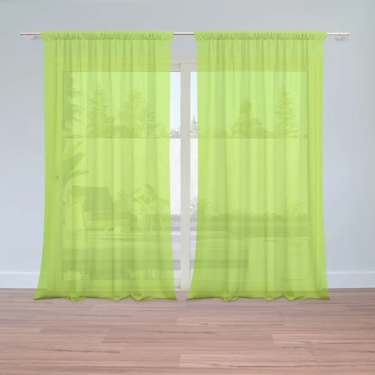 Záclony Limetková: 2ks 150x250cm