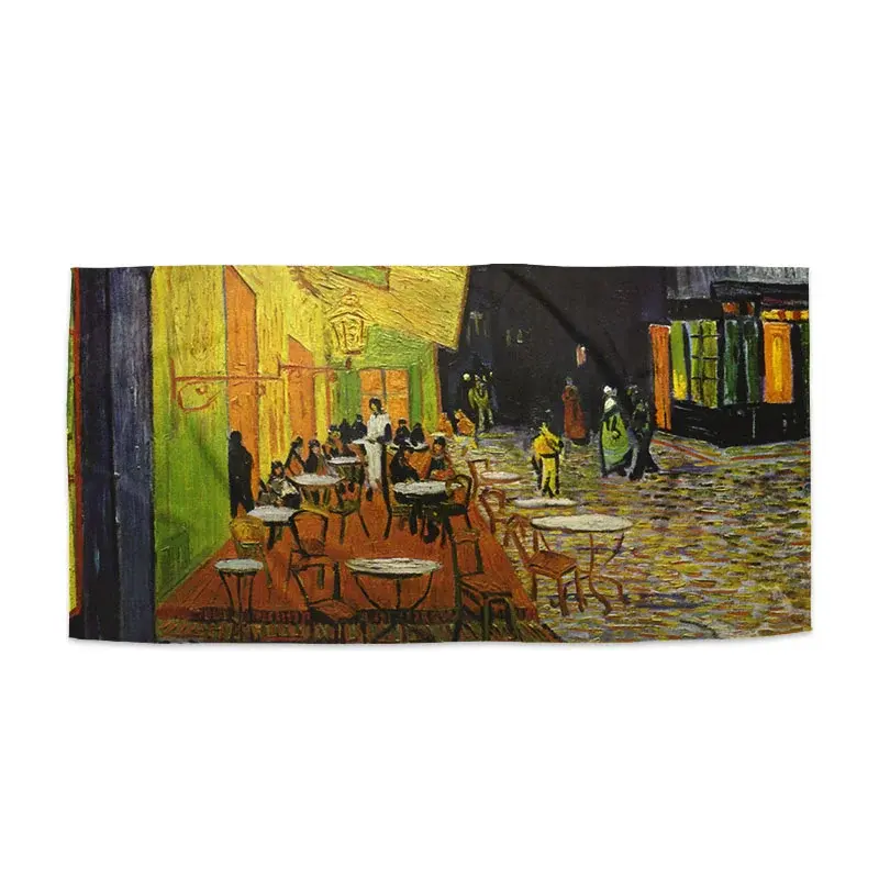 Ručník Terasa kavárny v noci - Vincent van Gogh - 30x50 cm