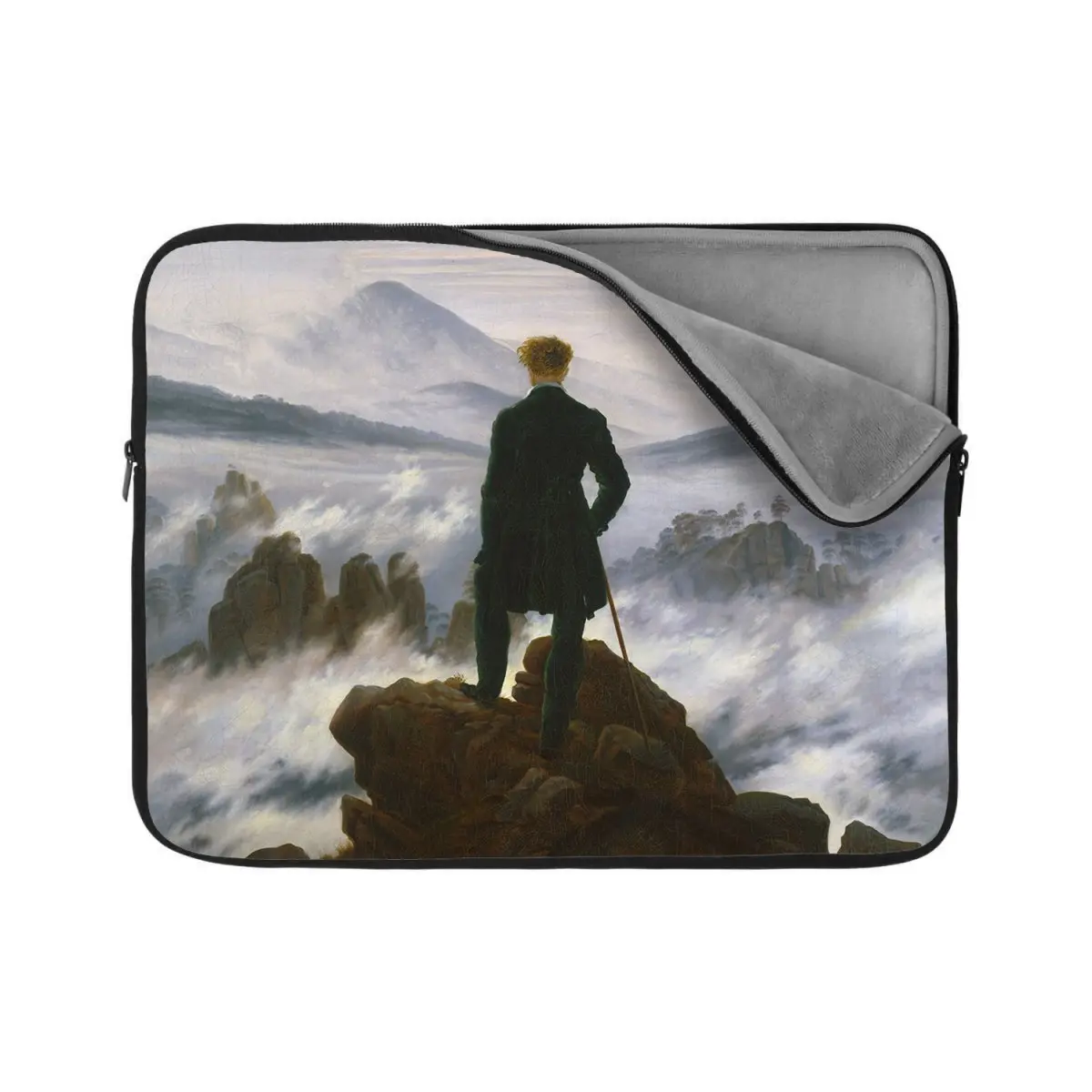 Obal na notebook Poutník nad mořem mlhy - Caspar David Friedrich - 17"