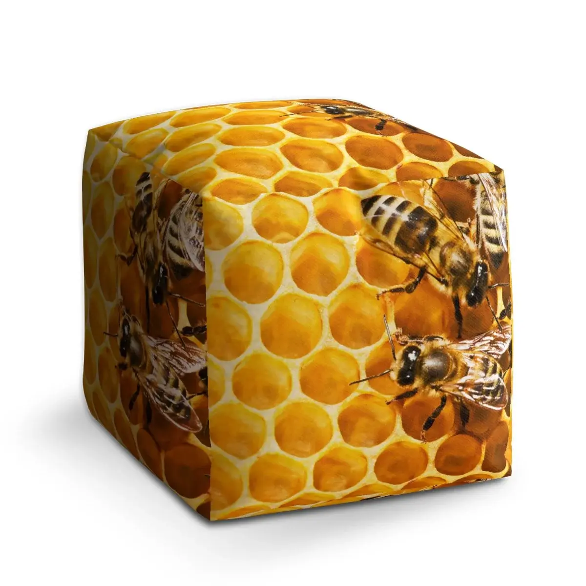 Taburet Cube Včely - 50x50x50 cm