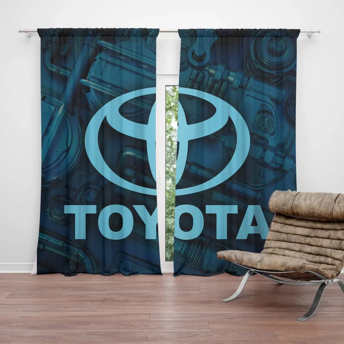 Závěs Logo Toyota Motor: 2ks 140x250cm