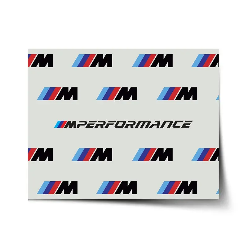 Plakát MPERFORMANCE bílý vzor - 120x80 cm