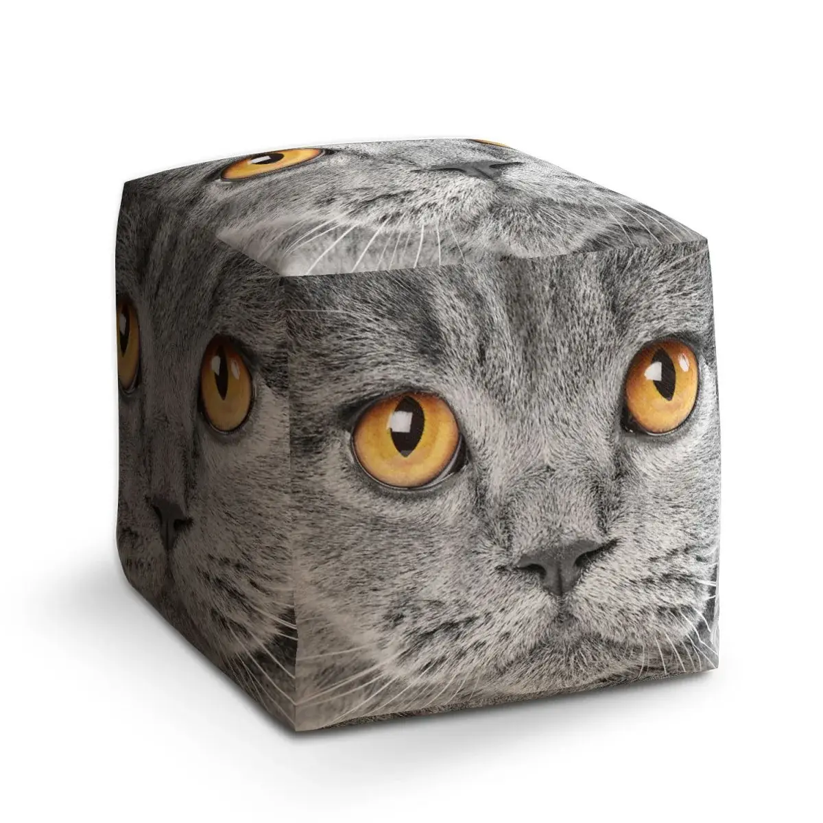 Taburet Cube Kočičí pohled - 60x60x60 cm