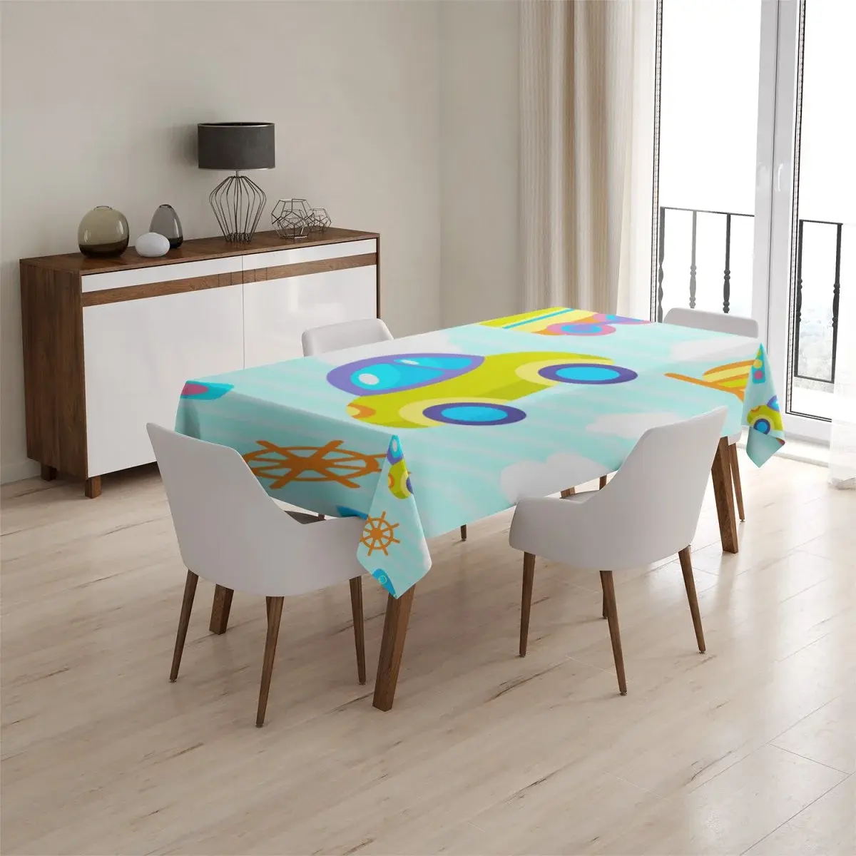 Ubrus Autíčka - 130x130 cm
