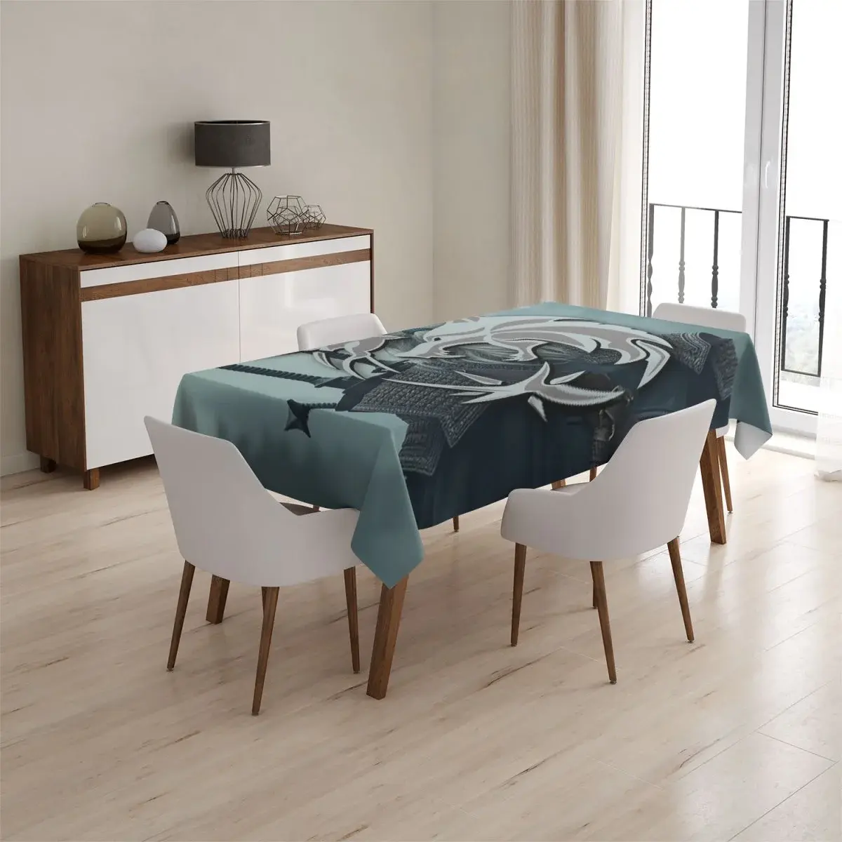 Ubrus Zaklínač V mlze - 130x130 cm