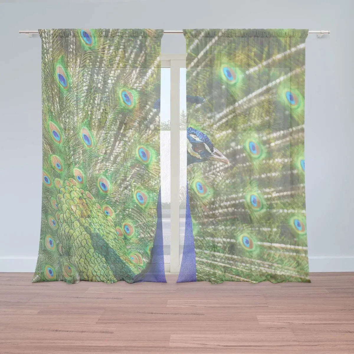 Záclony Páv: 2ks 150x250cm