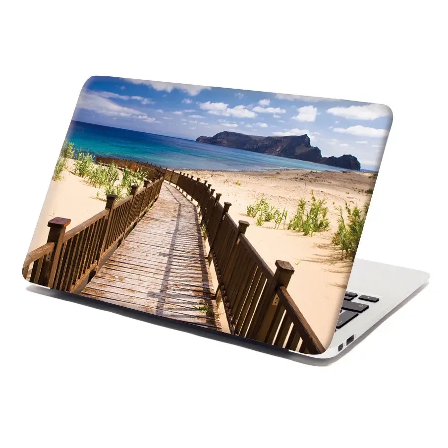Samolepka na notebook Chodníček na pláž - 38x26 cm