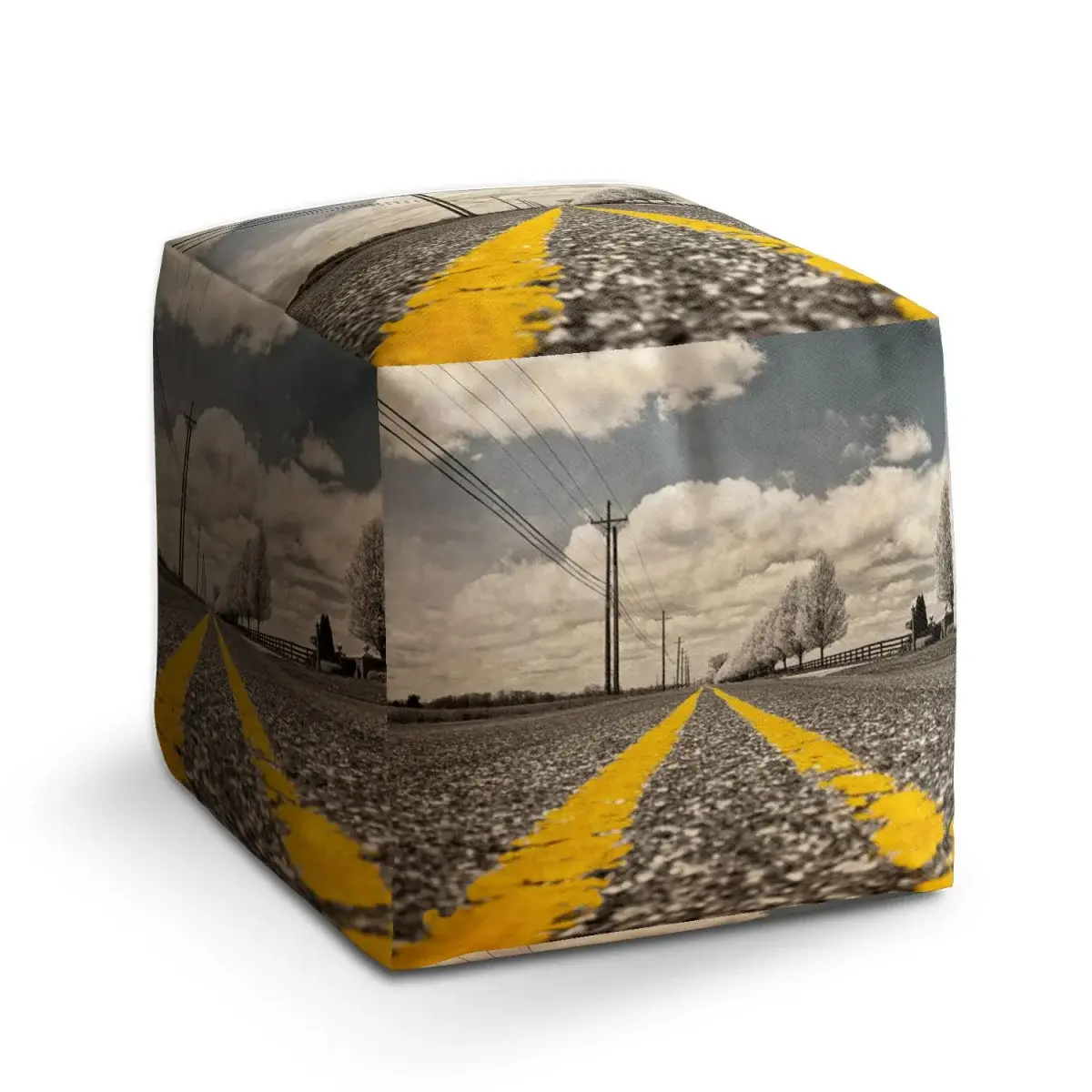 Taburet Cube Cesta - 50x50x50 cm