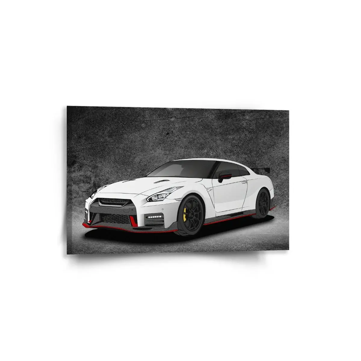 Obraz Nissan GTR 35 Šedý - 60x40 cm