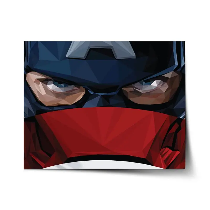 Plakát Kapitán Amerika pohled přes štít - 60x40 cm