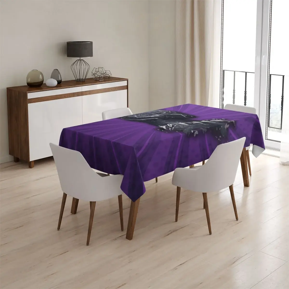 Ubrus BLACK PANTHER z profilu Fialový - 90x90 cm