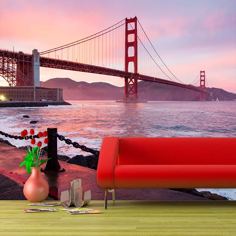 Tapeta Golden Gate - 208x125 cm