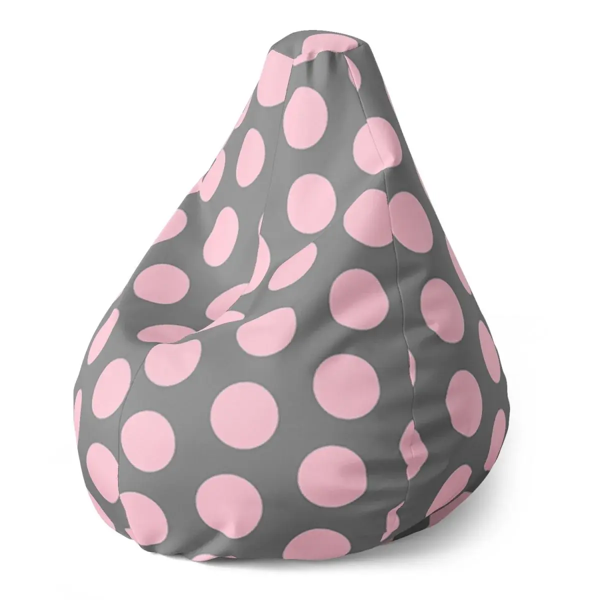 Sedací vak Pear Velké růžové puntíky - 70 x 95 x 15 cm