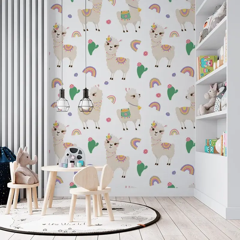 Tapeta Roztomilé lamy - 125x75 cm