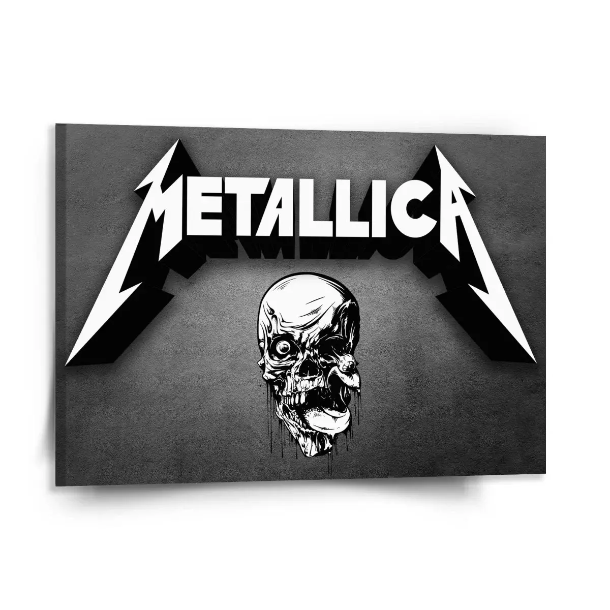 Obraz METALLICA Lebka Šedá - 150x110 cm