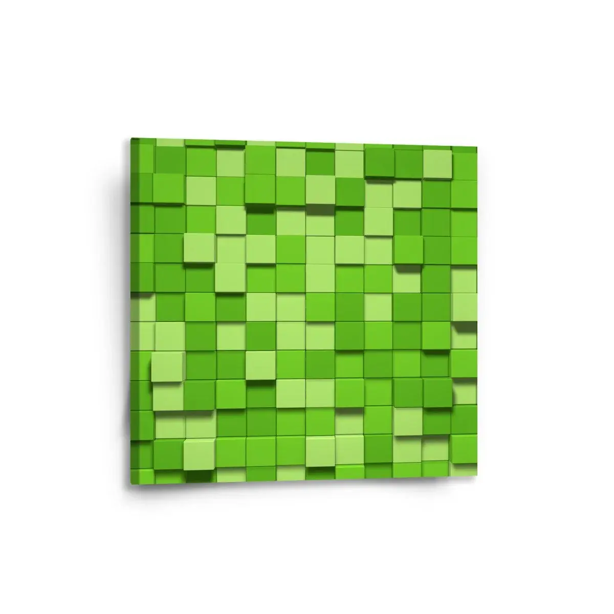 Obraz Green Blocks 3D - 50x50 cm