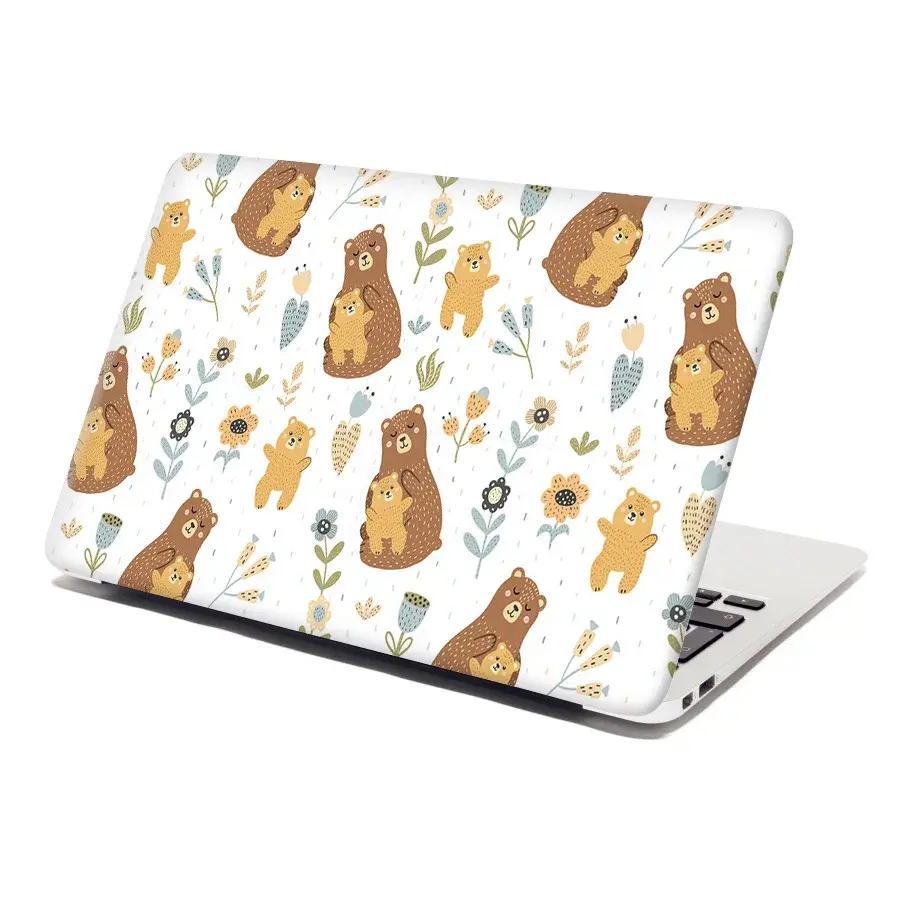 Samolepka na notebook Medvědi - 38x26 cm