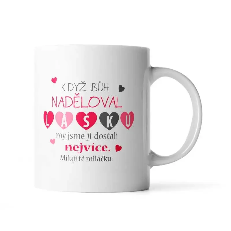 Hrnek Když Bůh naděloval lásku - 200 ml - espresso