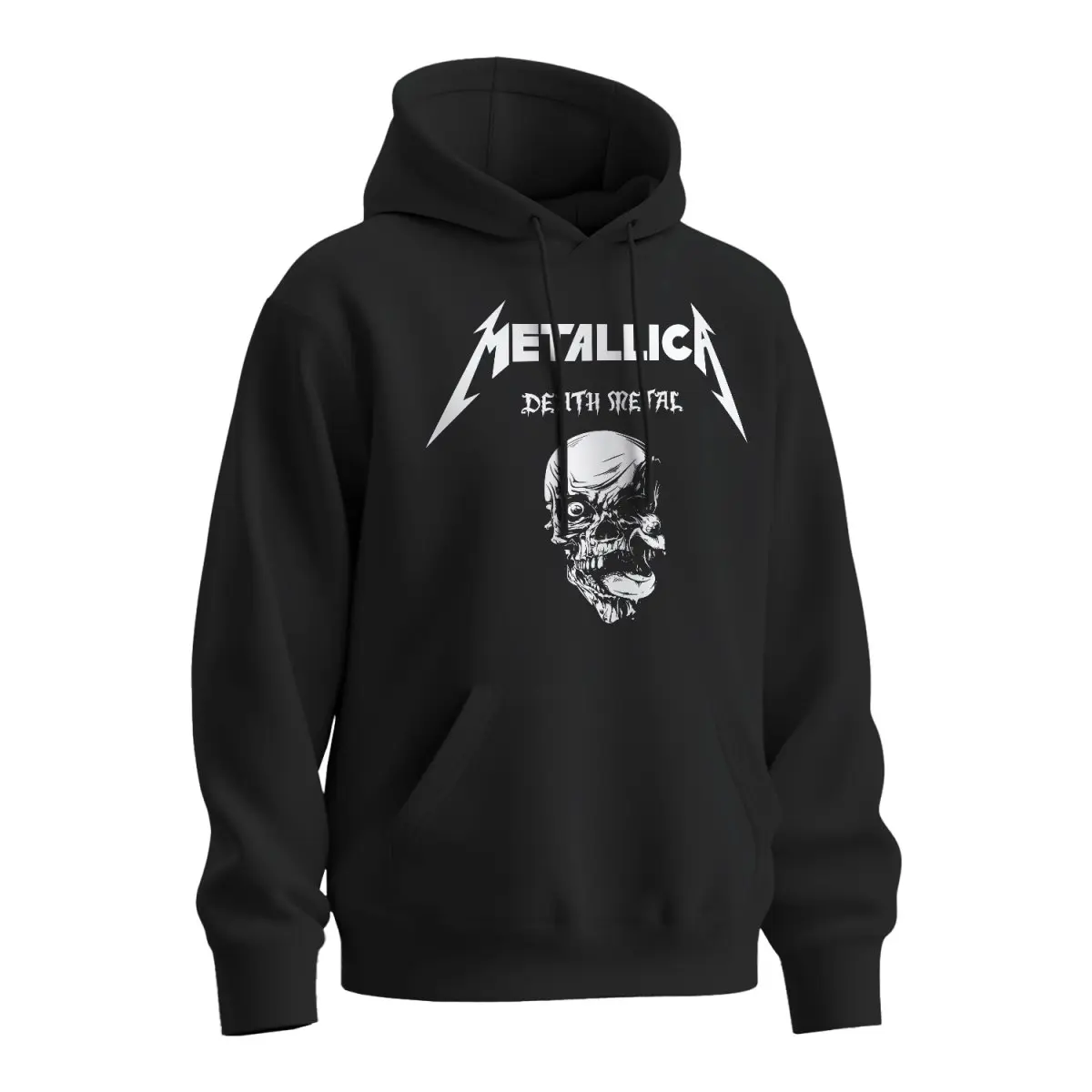 Mikina s potiskem METALLICA Death metal - černá