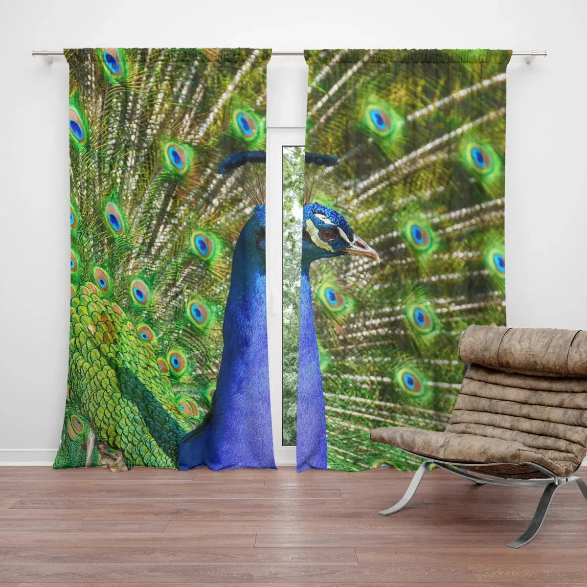 Závěs Páv: 2ks 140x250cm
