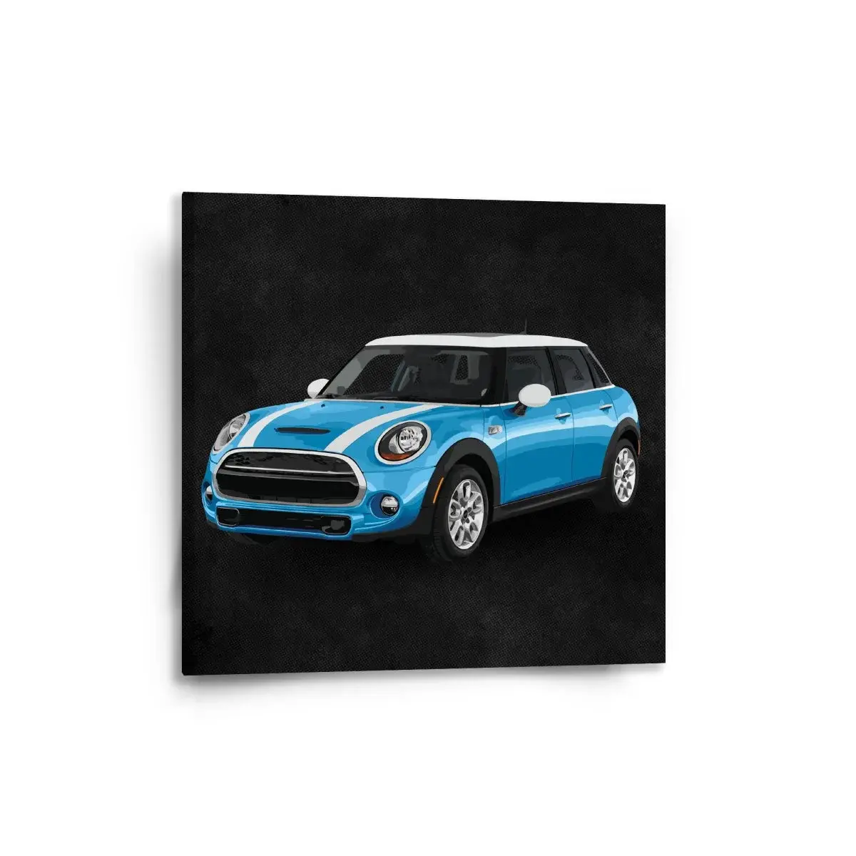 Obraz Mini sedan Černé pozadí - 50x50 cm