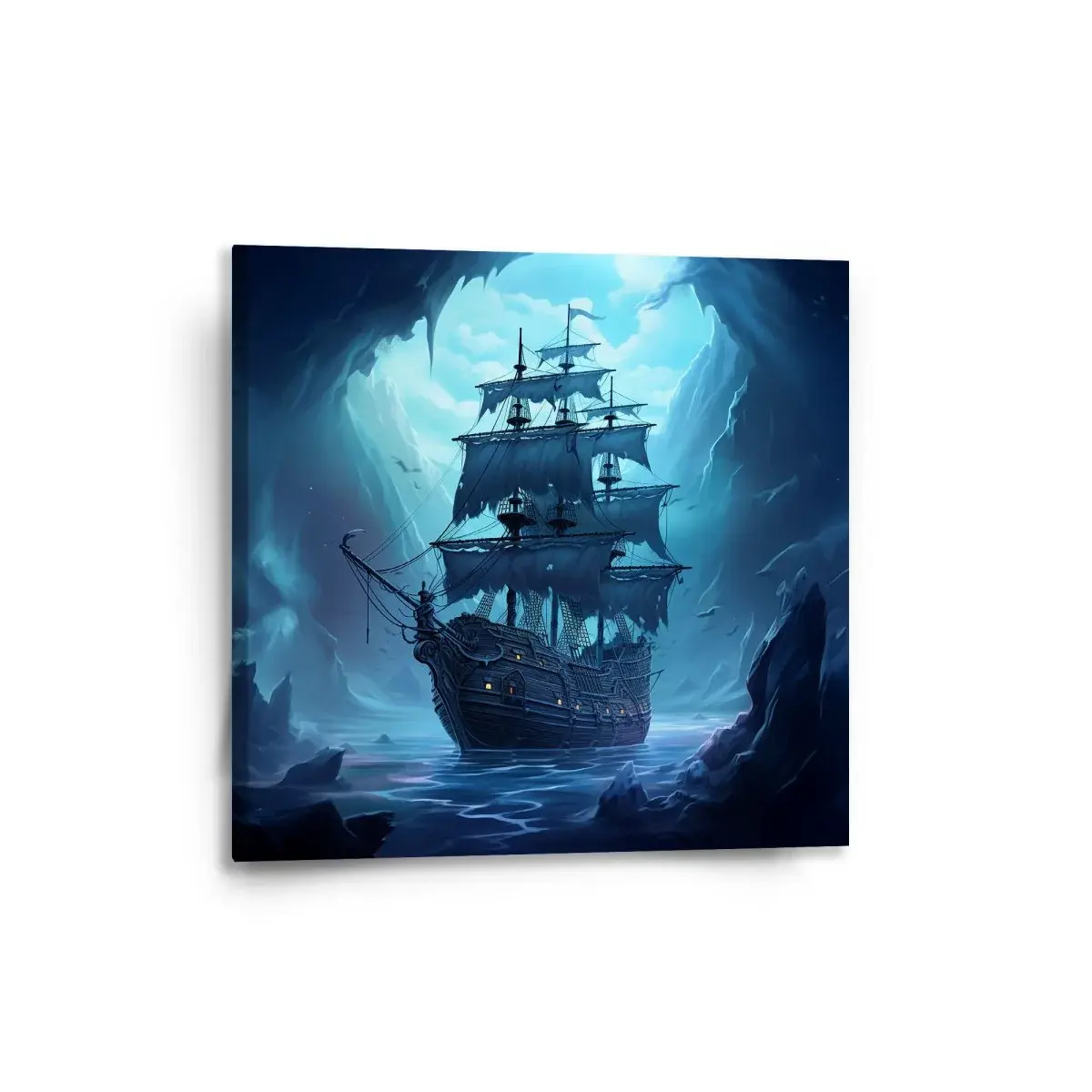 Obraz Plachetnice v průrvě - 50x50 cm