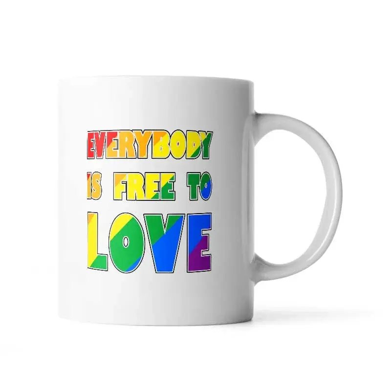 Hrnek Everybody is free to love - 890 ml - XXL