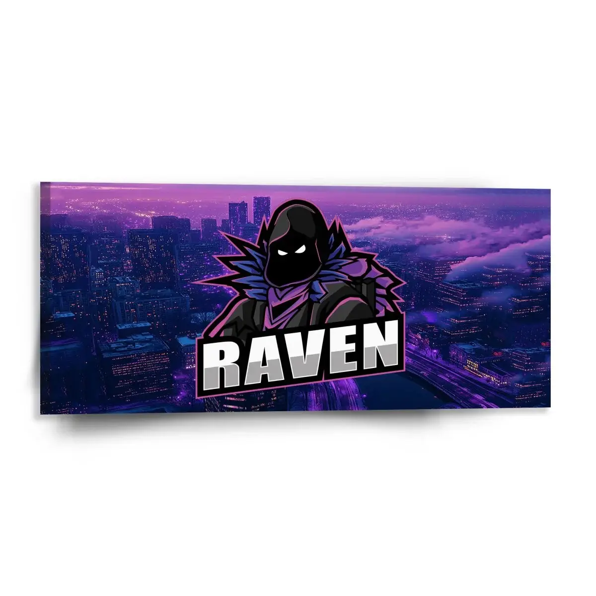 Obraz FORTNITE RAVEN Steampunk město - 110x50 cm