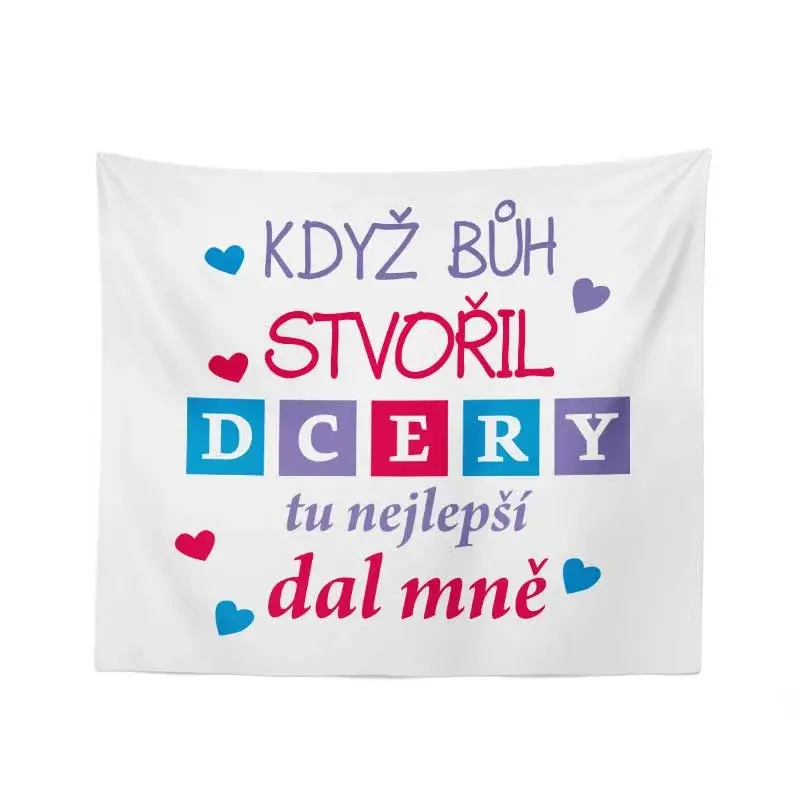 Deka Když Bůh stvořil dcery: 150x120 cm