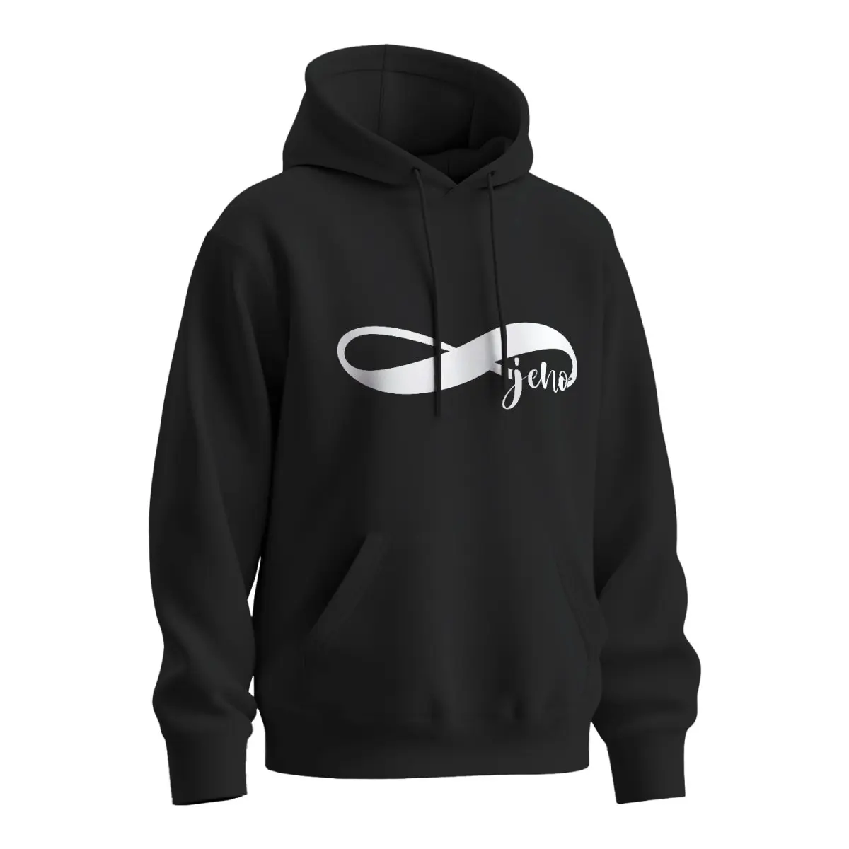 Mikina s potiskem Navždy jeho - černá 2XL
