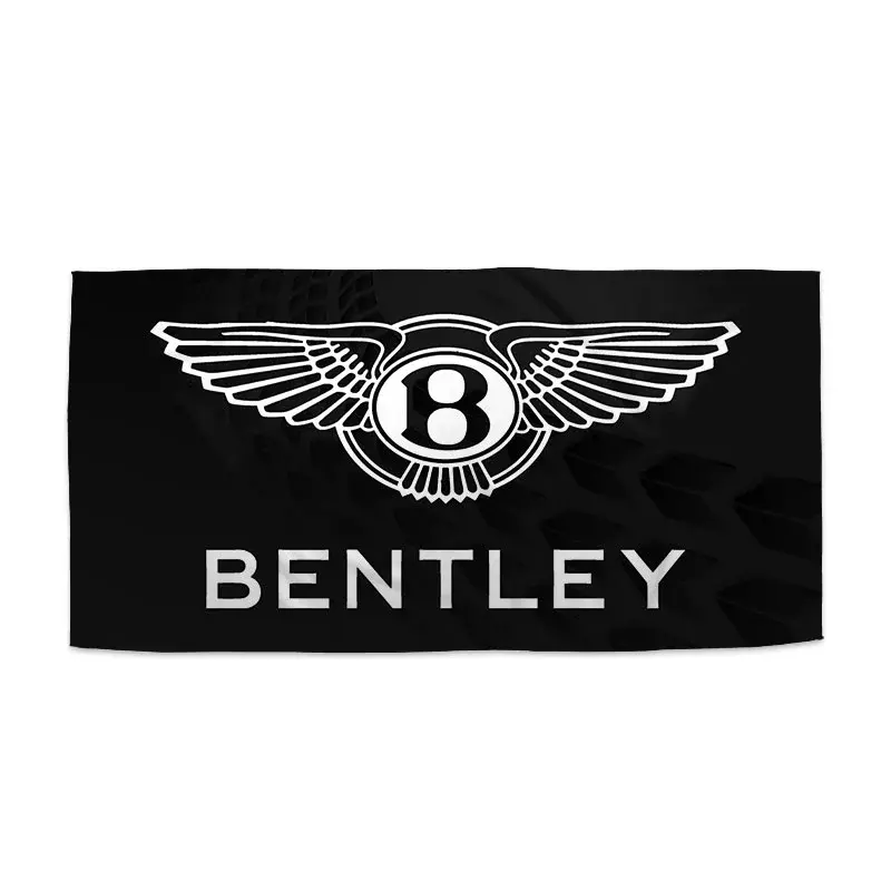 Ručník Logo Bentley Černý - 30x50 cm