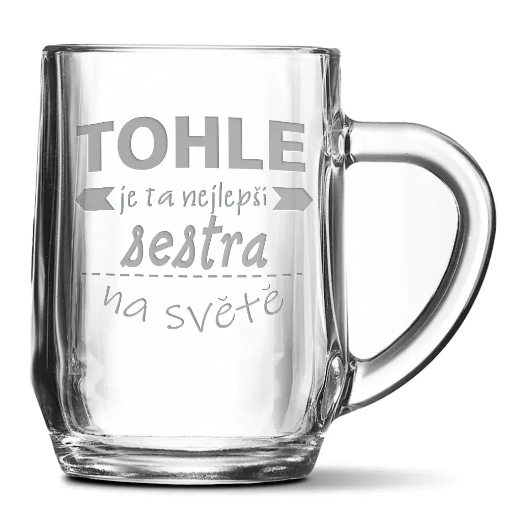 Půllitr Tohle je ta nejlepší sestra na světě: 0,5