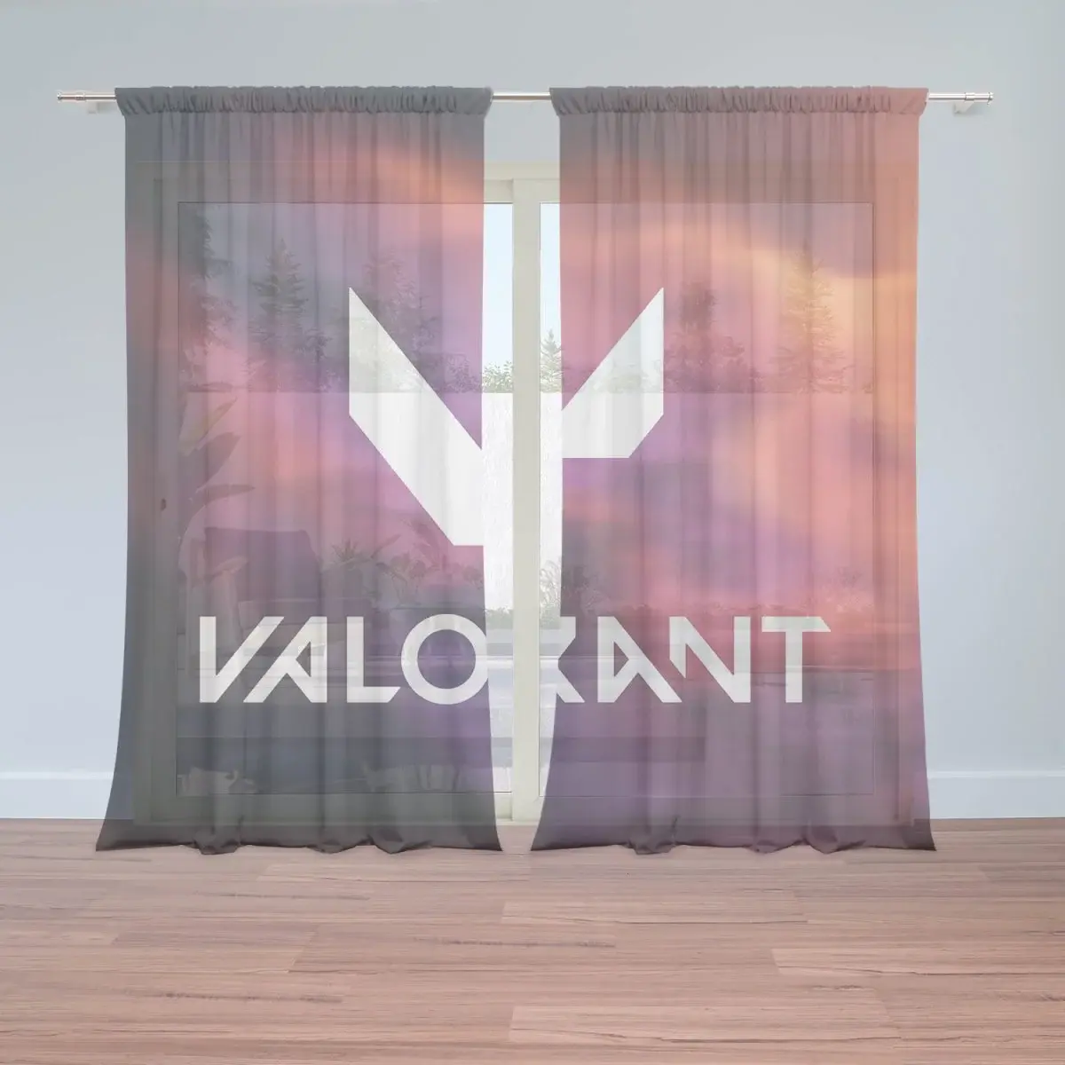 Záclony VALORANT Glow: 2ks 150x250cm