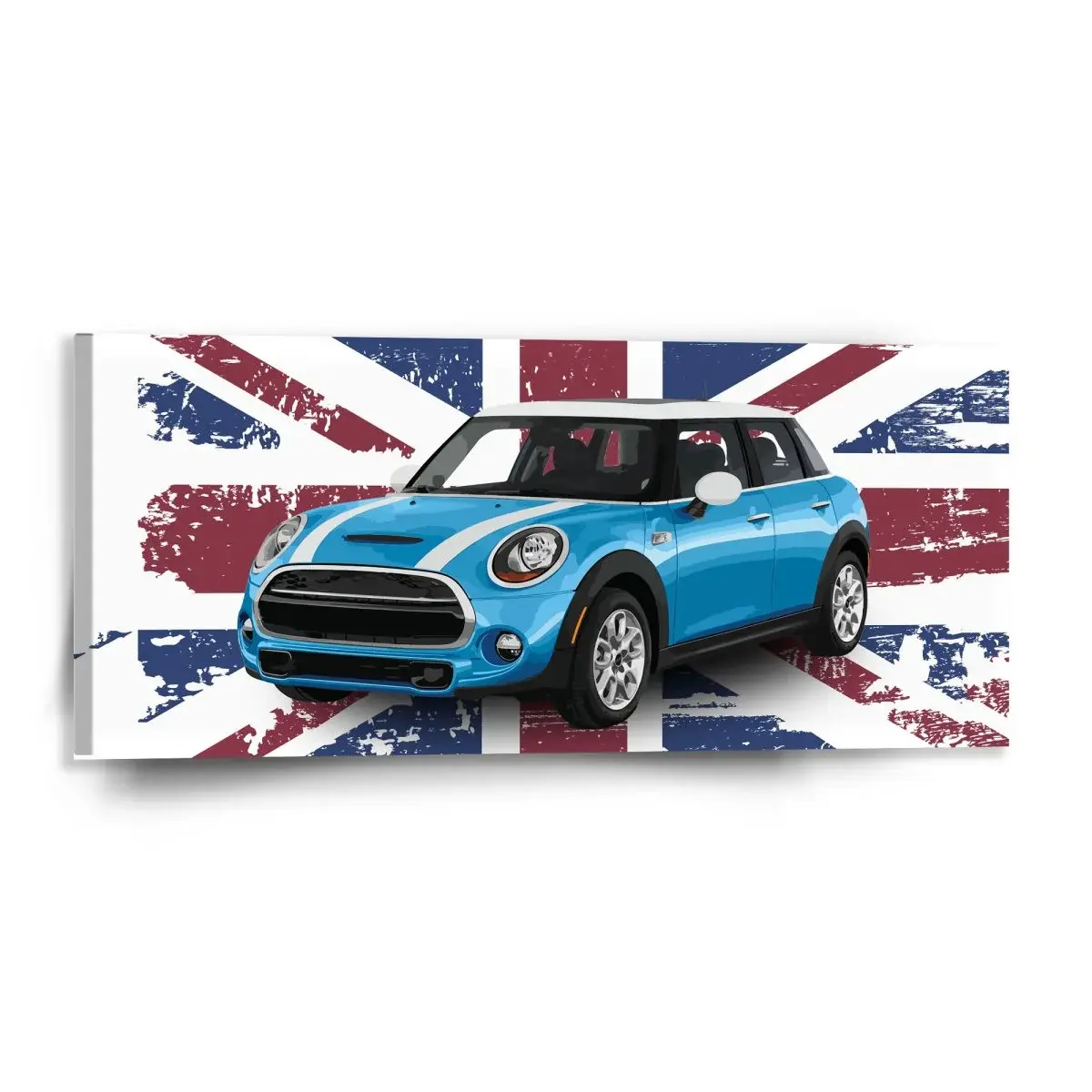 Obraz Mini sedan Britská vlajka - 110x50 cm