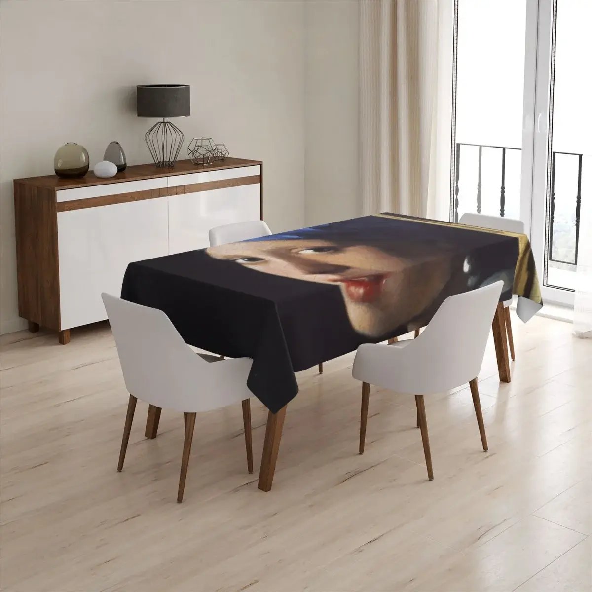 Ubrus Dívka s perlou - Johannes Vermeer - 90x90 cm