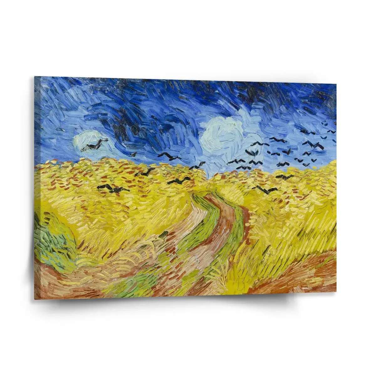 Obraz Pšeničné pole s vránami - Vincent van Gogh - 150x110 cm