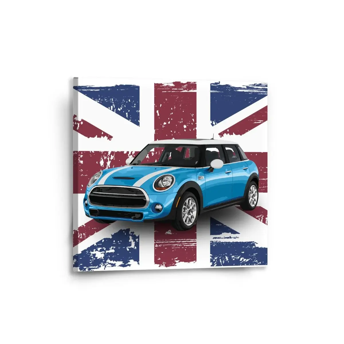 Obraz Mini sedan Britská vlajka - 50x50 cm