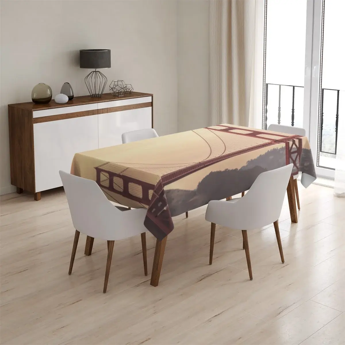 Ubrus Golden Gate 2 - 130x130 cm
