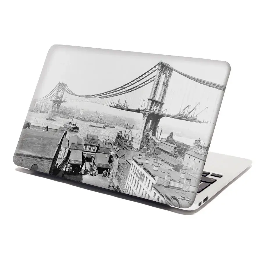 Samolepka na notebook Stavba mostu - 38x26 cm