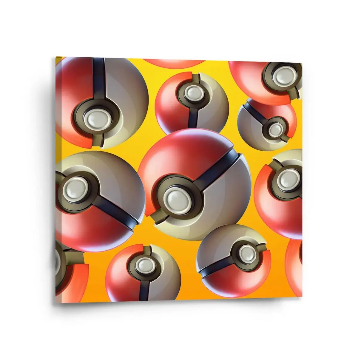 Obraz Pokemon ball Pattern - 110x110 cm