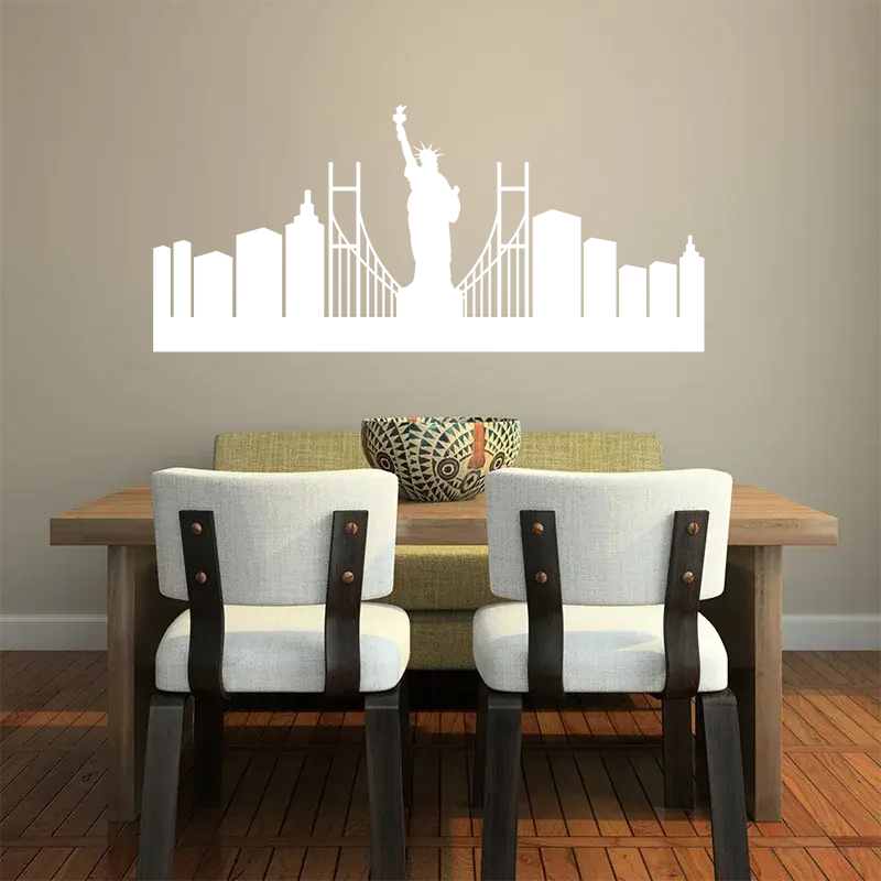Samolepka na zeď: Panorama New York -
