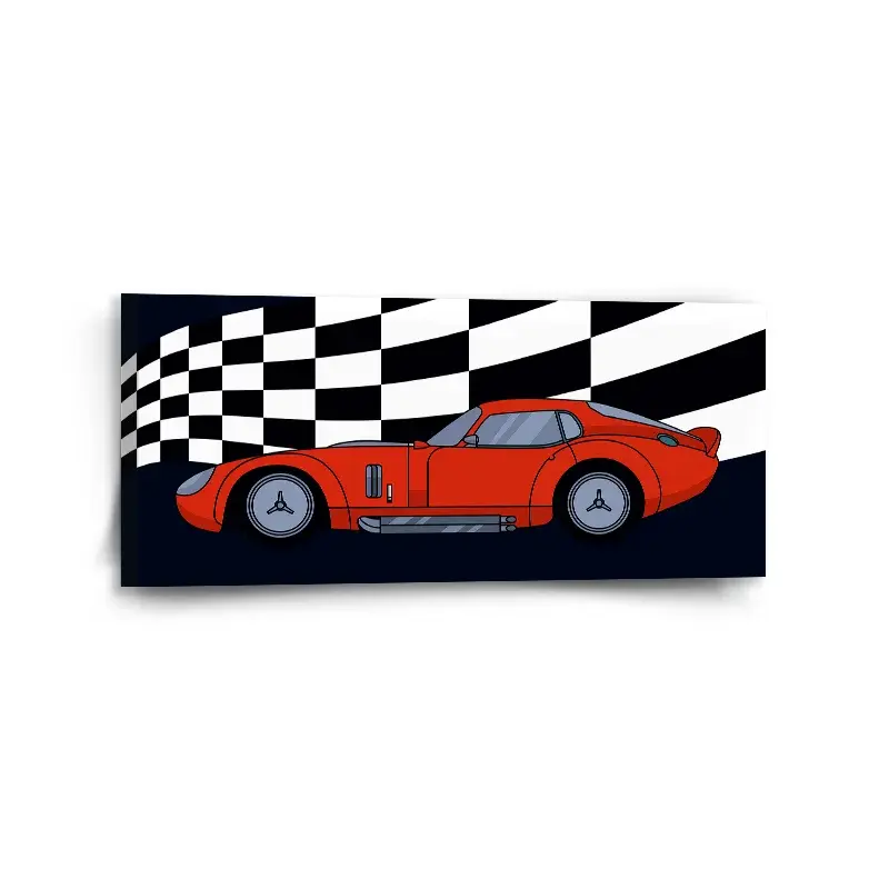 Obraz Závodní auto - 110x50 cm