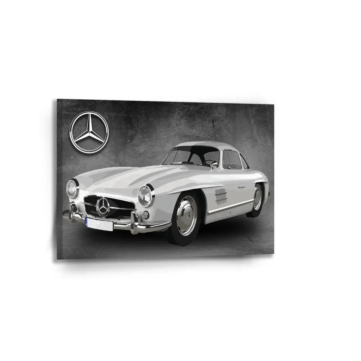 Obraz Mercedes-Benz 300 SL Šedé pozadí - 90x60 cm