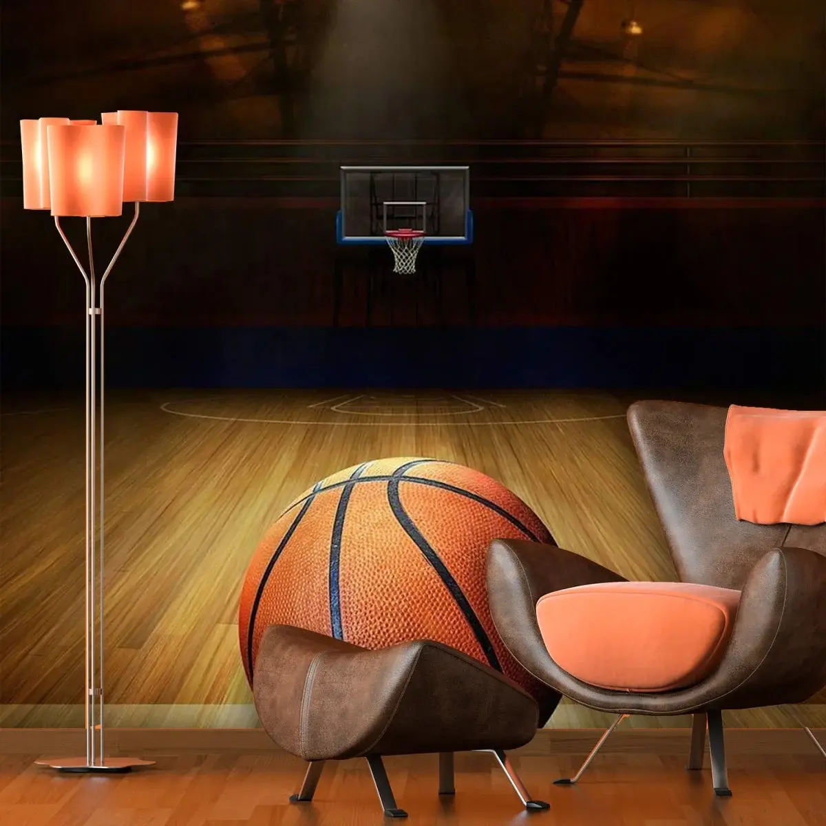 Tapeta Basketbalový míč - 336x220 cm