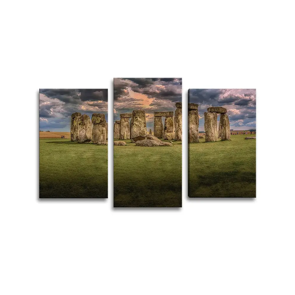 Obraz - 3-dílný Stonehenge - 75x50 cm