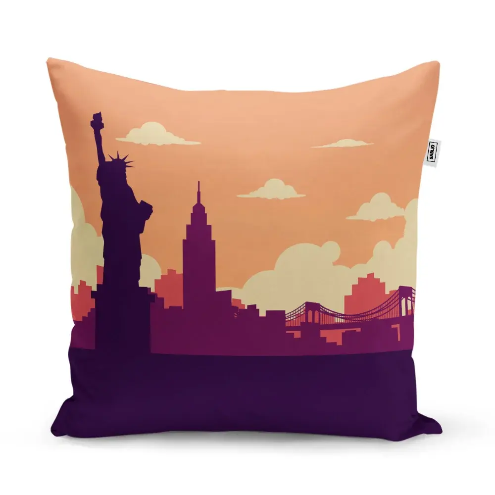 Polštář New York Socha svobody Art - 50x50 cm